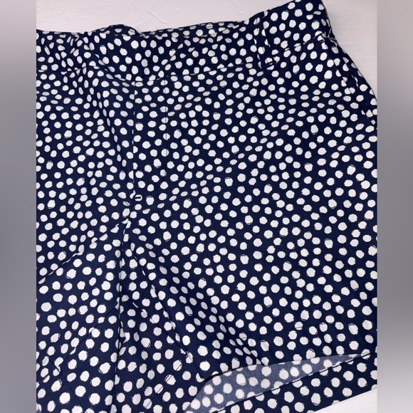 SPANX Navy Painted Dot 4" Sun Protection Pull-on Sunshine Shorts Large - Picture 3 of 10